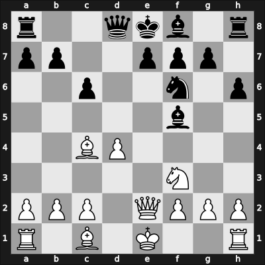 1966 Oberhausen ol women – Round 12 – Nedeljkovic, Verica – 1/2-1/2 – Ladanyike-Karakas, Eva – G59