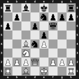 1966 Reggio Emilia 6667 09th – Round 6 – Ciocaltea, Victor – 1/2-1/2 – Damjanovic, Mato – G20