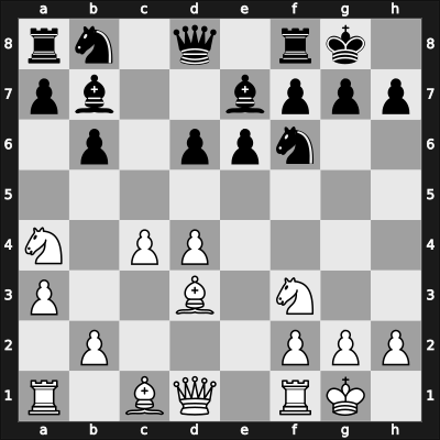 1966 Santa Monica – Round 3 – Reshevsky, Samuel – 1/2-1/2 – Spassky, Boris V. – G16