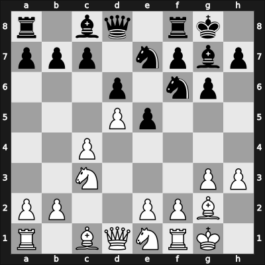 1966 Santa Monica – Round 18 – Petrosian, Tigran A. – 1/2-1/2 – Fischer, Raphael – G73