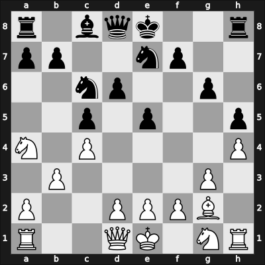 1966 Sarajevo – Round 2 – Ivkov, Borislav – 1/2-1/2 – Matulovic, Milan – G6