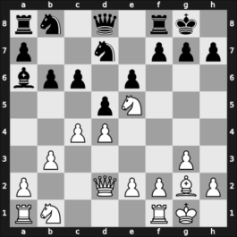 1966 Sarajevo Sarajevo BIH – Round 11 – Ivkov, Borislav – 1/2-1/2 – Tal, Mikhail – G36