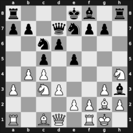 1966 Sochi – Round 1 – Krogius, Nikolai V – 1/2-1/2 – Ortega Ruiz, Jose Miguel – G10