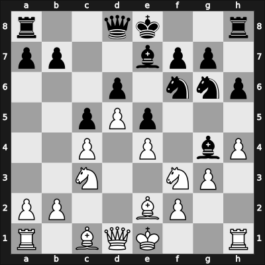 1966 Sochi Chigorin Memorial 04th – Round 6 – Krogius, Nikolai V – 1-0 – Sergievsky, Vladimir D – G24
