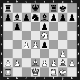 1966 Tbilisi ch-URS – Round 4 – Korchnoi, Viktor – 1/2-1/2 – Kholmov, Ratmir D – G30