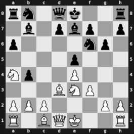 1966 Tbilisi ch-URS – Round 4 – Liberzon, Vladimir M – 0-1 – Taimanov, Mark E – G35