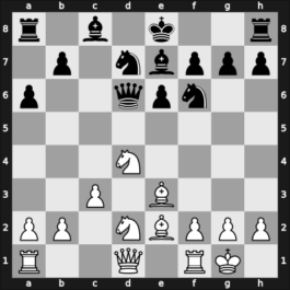 1966 Tbilisi ch-URS – Round 6 – Geller, Efim P – 1/2-1/2 – Taimanov, Mark E – G56