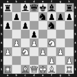 1966 Tbilisi ch-URS – Round 8 – Osnos, Viatcheslav – 1/2-1/2 – Taimanov, Mark E – G73