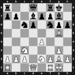 1966 Tbilisi ch-URS – Round 11 – Bronstein, David I – 1/2-1/2 – Liberzon, Vladimir M – G98