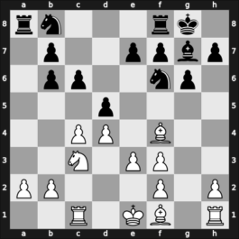 1966 Tel Aviv ISR – Round 13 – Kagan, Shimon – 1/2-1/2 – Szilagyi, Gyorgy Laszlo – G17