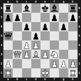 1966 Titovo Uzice – Round 1 – Udovcic, Mijo – 1/2-1/2 – Ciric, Dimitrije – G9