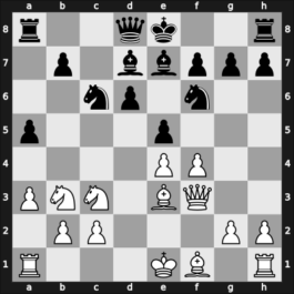 1966 Titovo Uzice – Round 1 – Bogdanovic, Rajko – 1/2-1/2 – Udovcic, Mijo – G39