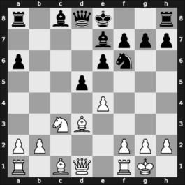 1966 Titovo Uzice – Round 1 – Matanovic, Aleksandar – 1-0 – Ree, Hans – G50