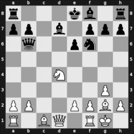 1966 URS Team Ch – Round 1 – Tal, Mikhail – 1/2-1/2 – Chernikov, Oleg L – G29