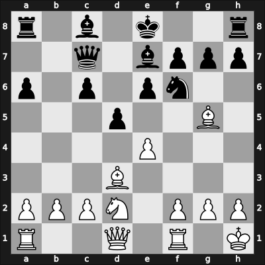 1966 Moscow (URS Team Ch) – Round 1 – Nikitin, Aleksander S – 1/2-1/2 – Shamkovich, Leonid – G44