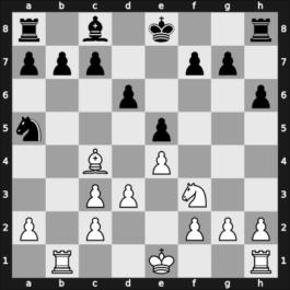 1966 URS Team Ch – Round 1 – Lutikov, Anatoly S – 1/2-1/2 – Tal, Mikhail – G57