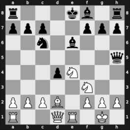1966 WchTJ U26 fin-A – Round 2 – Van den Berg, Ad – 1/2-1/2 – Schoeneberg, Manfred – G15