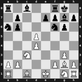 1966 World Championship 26th – Round 5 – Spassky, Boris V. – 1/2-1/2 – Petrosian, Tigran V – G5