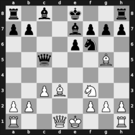 1966 World Championship 26th – Round 11 – Spassky, Boris Vasily – 1/2-1/2 – Petrosian, Tigran V – G9