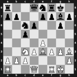 1966 World Championship 26th – Round 15 – Spassky, Boris Vasily – 1/2-1/2 – Petrosian, Tigran V – G13