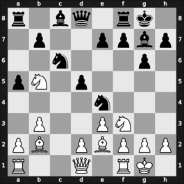 1966 Zinnowitz GER – Round 5 – Golz, Werner – 1/2-1/2 – Malich, Burkhard, Dr. – G12