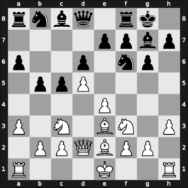 1967 Cordoba Open – Round 8 – Bronstein, Luis Marcos – 1-0 – Dominguez, Cristobal – G18