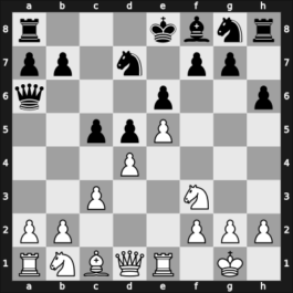 1967 FRG Ch Kiel GER – Round 4 – Hecht, Hans-Joachim – 1/2-1/2 – Besser, Hans – G16