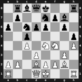 1967 FRG Ch Kiel GER – Round 5 – Haakert, Juergen – 1/2-1/2 – Hecht, Hans-Joachim – G19