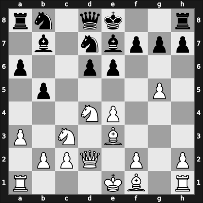 1967 FRG Ch Kiel GER – Round 15 – Cording, Harm – 1/2-1/2 – Eising, Johannes – G58