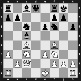 1967 HUN Ch – Round 15 – Forintos, Gyozo V – 1/2-1/2 – Tompa, Janos – G59
