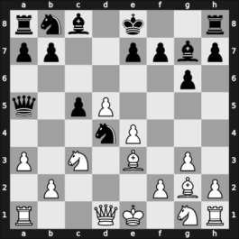 1967 HUN Ch – Round 17 – Kovacs, Laszlo M – 1/2-1/2 – Ribli, Zoltan – G69