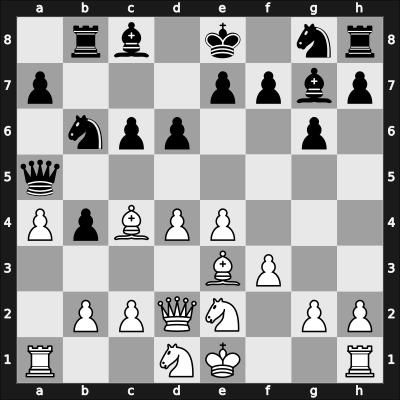1967 Havering Women's International – Round 4 – Polihroniade, Elisabeta – 1/2-1/2 – Gaprindashvili, Nona – G9
