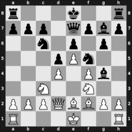 1967 Havering Women&rsquo;s International – Round 5 – Ladanyike-Karakas, Eva – 1/2-1/2 – Polihroniade, Elisabeta – G11