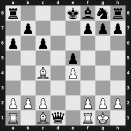 1967 Havering Women&rsquo;s International – Round 7 – Gaprindashvili, Nona – 1/2-1/2 – Jovanovic, Katarina – G18