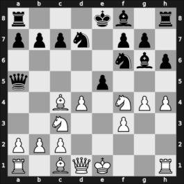 1967 Hoogovens – Round 3 – Kavalek, Lubomir – 1-0 – Larsen, Benjamin Holsko – G22
