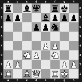 1967 Hoogovens – Round 12 – Robatsch, Karl – 1/2-1/2 – Langeweg, Kick – G84