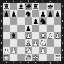 1967 Liberation – Round 7 – Rakic, Tomislav – 1/2-1/2 – Bikhovsky, Anatoly – G7