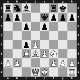 1967 Liberation Belgrade YUG – Round 9 – Kholmov, Ratmir D – 1/2-1/2 – Bikhovsky, Anatoly – G25