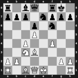 1967 Mar del Plata Open – Round 9 – Najdorf, Miguel – 1-0 – Foguelman, Alberto – G30