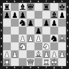 1967 Moscow – Round 1 – Najdorf, Miguel – 1/2-1/2 – Uhlmann, Wolfgang – G12