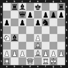 1967 Moscow RUS – Round 1 – Zhidkov, Valery S – 1/2-1/2 – Liberzon, Vladimir M – G13