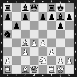 1967 Oxford ch-BCF – Round 1 – Ludgate, Alan – 1/2-1/2 – Hollis, Adrian – G10