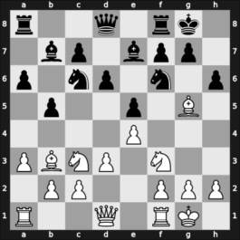 1967 POL Team Ch 20th – Round 1 – Filipowicz, Andrzej – 1/2-1/2 – Grabczewski, Romuald – G6