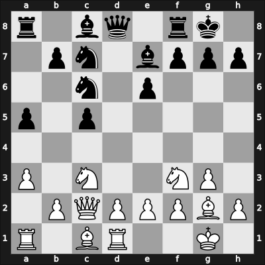 1967 Palma de Majorca ESP – Round 6 – Smyslov, Vladimir – 1/2-1/2 – Portisch, Lajos – G9