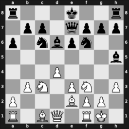 1967 Reggio Emilia 6768 10th – Round 5 – Bertok, Mario Jr. – 1/2-1/2 – Matulovic, Milan – G16
