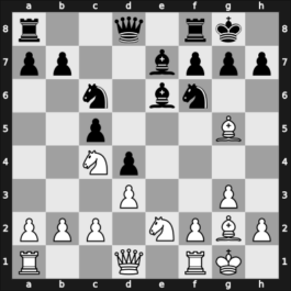 1967 Skopje – Round 15 – Knezevic, Milorad – 1/2-1/2 – Matulovic, Milan – G117