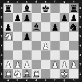 1967 URS Team Ch – Round 1 – Bagirov, Vladimir – 1/2-1/2 – Keres, Paul Petrovich – G30