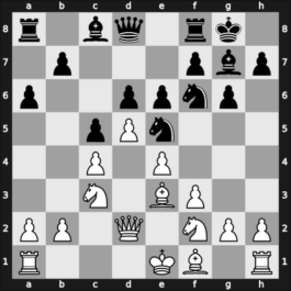 1967 US Open – Round 11 – Collins, John W – 1/2-1/2 – Rossolimo, Nicolas – G33