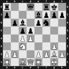 1967 USSR – Round 1 – Chan Wo Kan, Lea – 1/2-1/2 – Kholmov, Ratmir D – G16