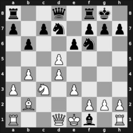 1967 Winnipeg – Round 6 – Szabo, Ladislav – 1/2-1/2 – Larsen, Benjamin Holsko – G30
